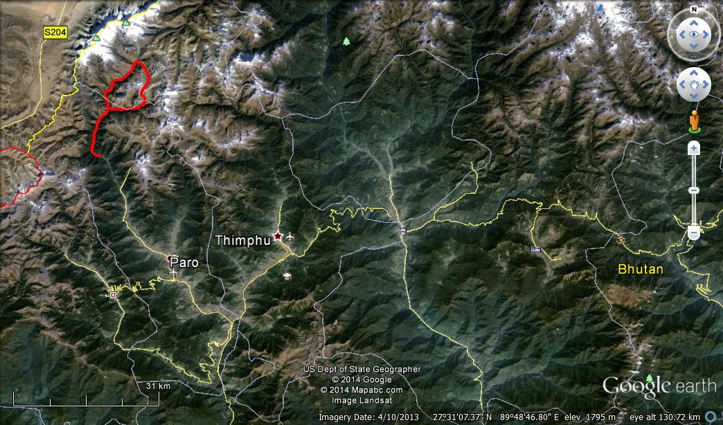 Soi Yaksa Trek Mapped on Google Earth